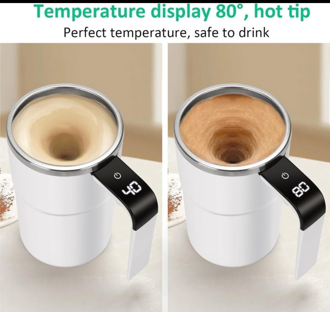 Automatic Magnetic Stirring Cup – কফি হবে রেস্টুরেন্ট স্টাইলে, ঝামেলা ছাড়াই! ✨☕