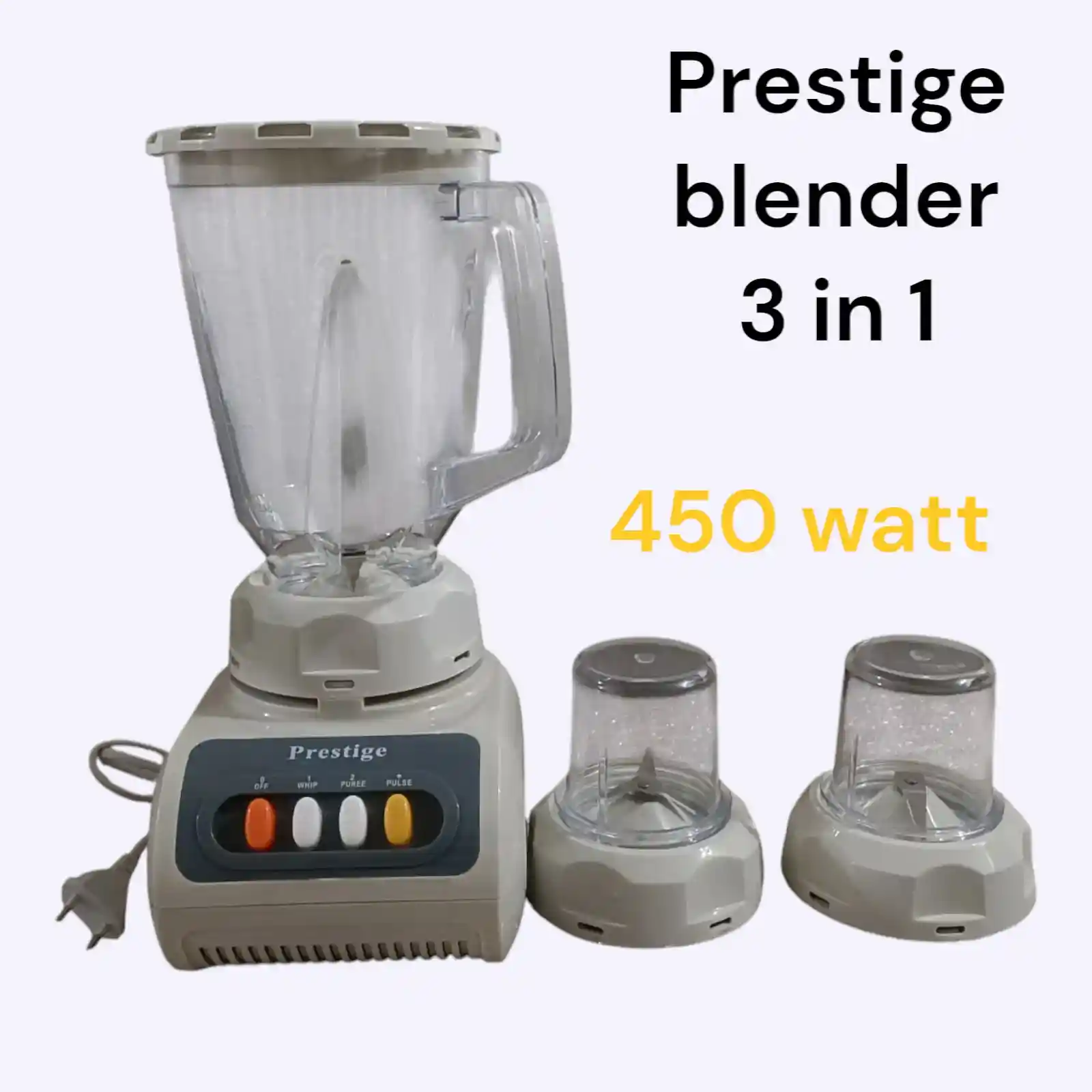 Prestige Blender 3 in 1 (450 watt Motor capacity)