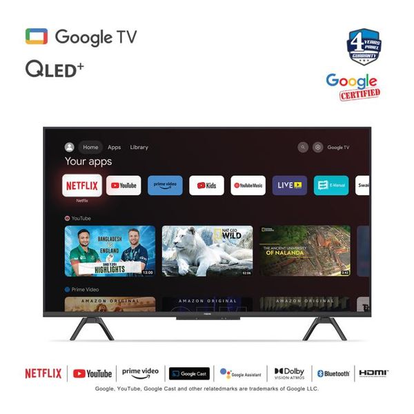 Vision 43” QLED Google TV 4K RQ1 Galaxy Pro