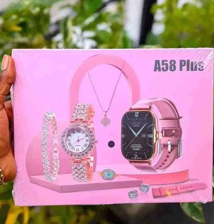 A58 Plus Women Smartwatch Magnetic Charging Bracelet With Jewelry for Ladies