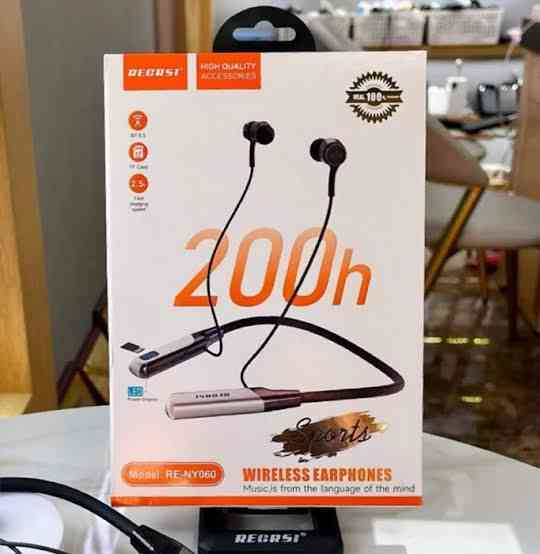 🎧 🎧 Wireless Earphones RE-NY060 – 200h Backup সহ দুর্দান্ত সাউন্ড কোয়ালিটি! (Original) 🎧🎧🎧