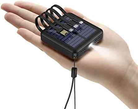 Solar Power Bank 10000mah Portable Power Bank Solar Phone Charger Power Banka